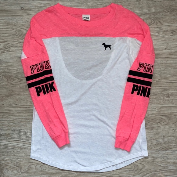 PINK Victoria's Secret Tops - PINK Victoria’s Secret Open Back oversized Shirt